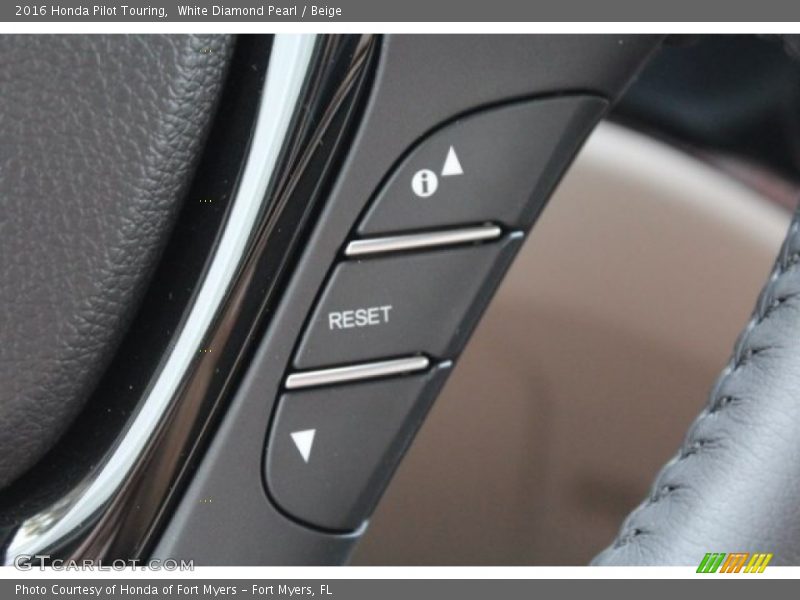 White Diamond Pearl / Beige 2016 Honda Pilot Touring