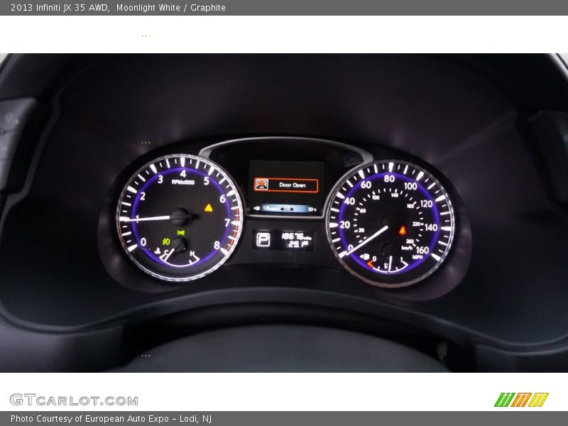 Moonlight White / Graphite 2013 Infiniti JX 35 AWD