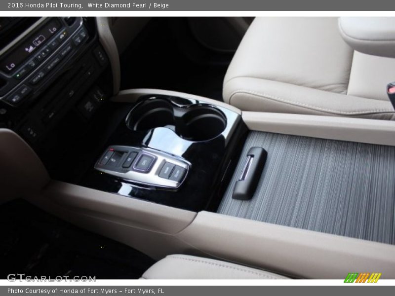 White Diamond Pearl / Beige 2016 Honda Pilot Touring