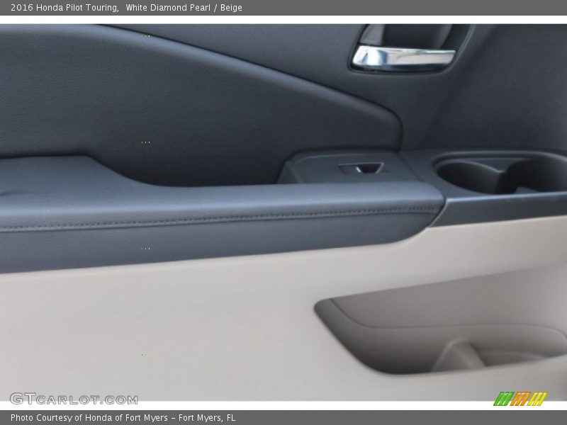White Diamond Pearl / Beige 2016 Honda Pilot Touring