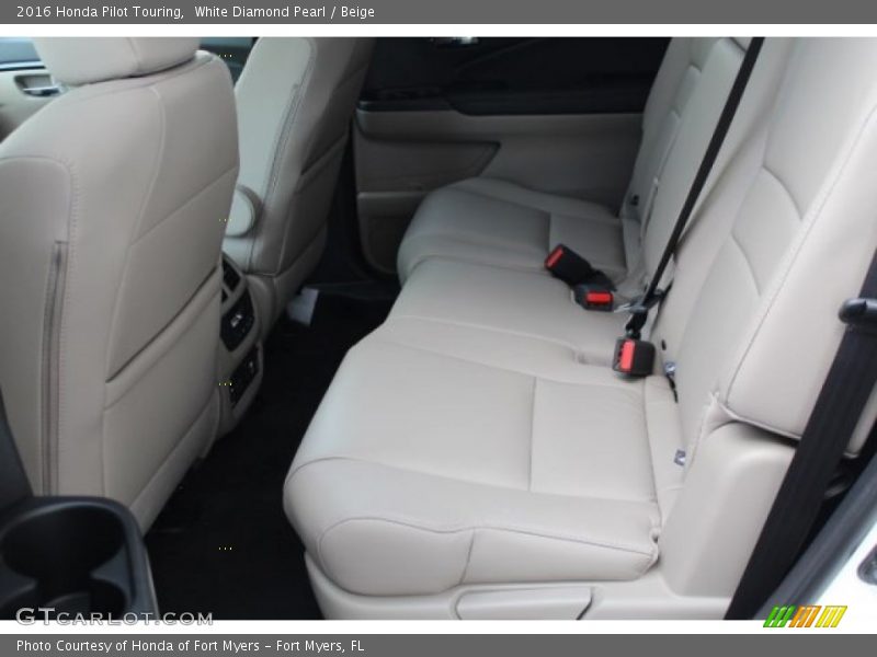 White Diamond Pearl / Beige 2016 Honda Pilot Touring