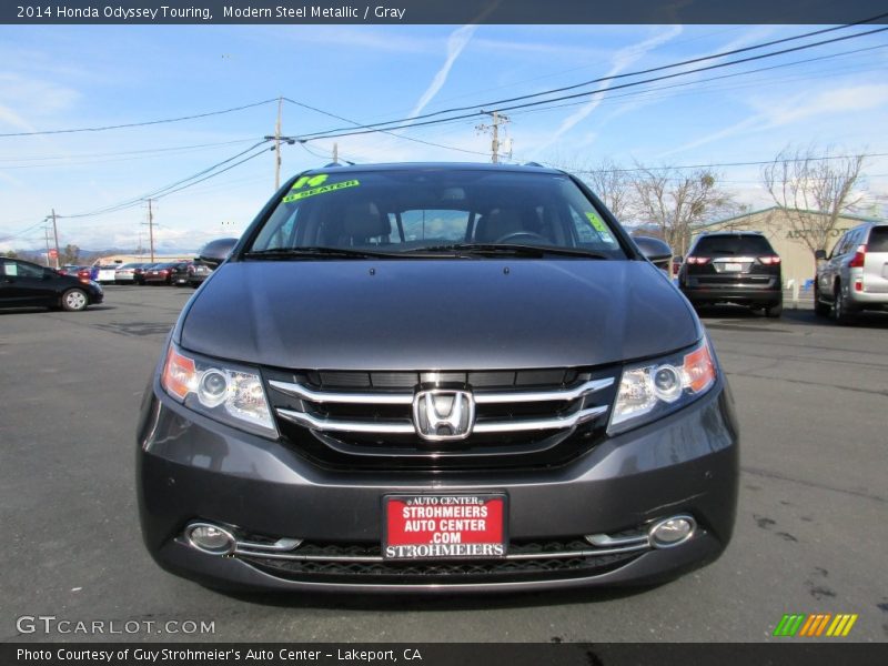 Modern Steel Metallic / Gray 2014 Honda Odyssey Touring