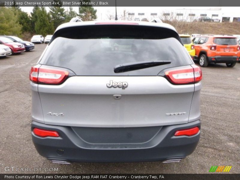 Billet Silver Metallic / Black 2016 Jeep Cherokee Sport 4x4