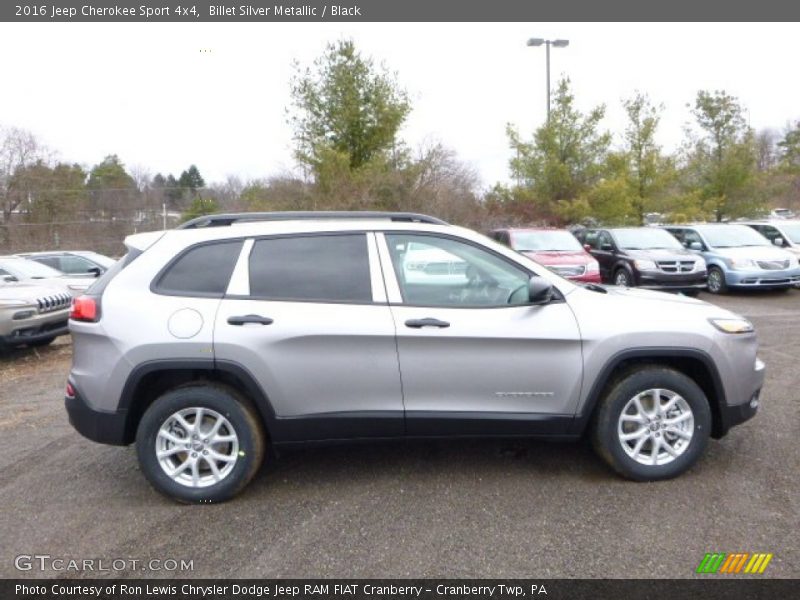 Billet Silver Metallic / Black 2016 Jeep Cherokee Sport 4x4