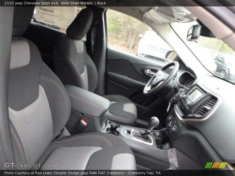 Front Seat of 2016 Cherokee Sport 4x4