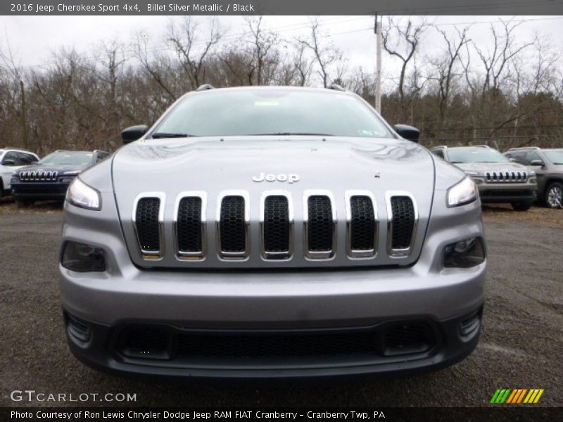 Billet Silver Metallic / Black 2016 Jeep Cherokee Sport 4x4