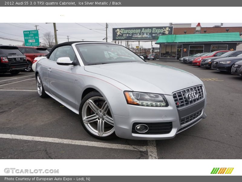 Ice Silver Metallic / Black 2012 Audi S5 3.0 TFSI quattro Cabriolet