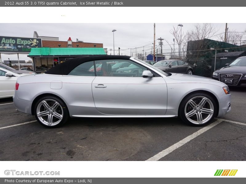 Ice Silver Metallic / Black 2012 Audi S5 3.0 TFSI quattro Cabriolet