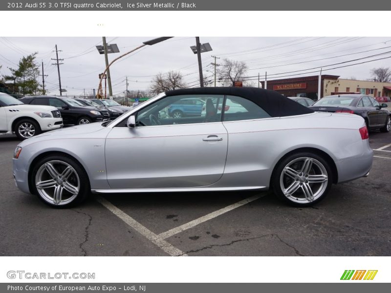 Ice Silver Metallic / Black 2012 Audi S5 3.0 TFSI quattro Cabriolet