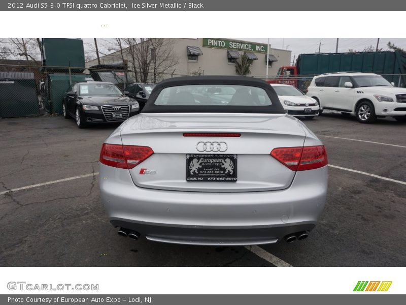 Ice Silver Metallic / Black 2012 Audi S5 3.0 TFSI quattro Cabriolet