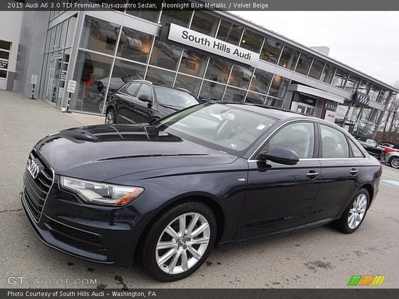 Moonlight Blue Metallic / Velvet Beige 2015 Audi A6 3.0 TDI Premium Plus quattro Sedan