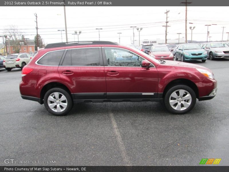 Ruby Red Pearl / Off Black 2012 Subaru Outback 2.5i Premium