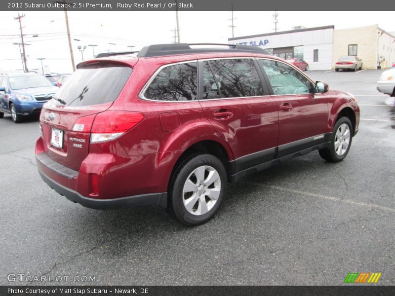 Ruby Red Pearl / Off Black 2012 Subaru Outback 2.5i Premium