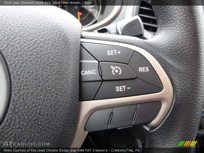 Controls of 2016 Cherokee Sport 4x4