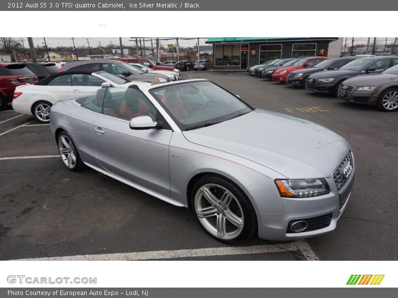 Ice Silver Metallic / Black 2012 Audi S5 3.0 TFSI quattro Cabriolet