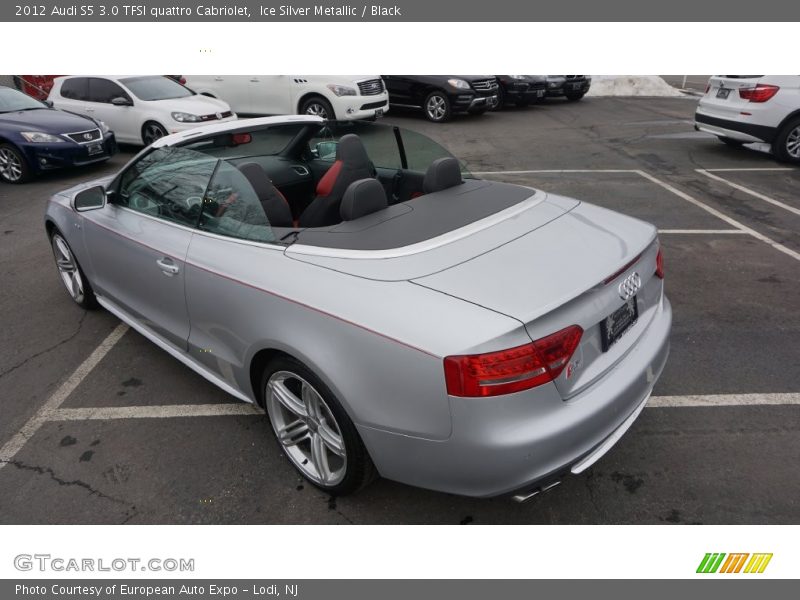 Ice Silver Metallic / Black 2012 Audi S5 3.0 TFSI quattro Cabriolet