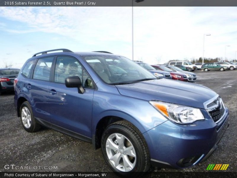 Quartz Blue Pearl / Gray 2016 Subaru Forester 2.5i