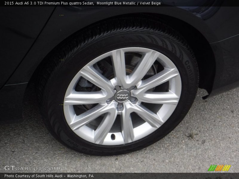 Moonlight Blue Metallic / Velvet Beige 2015 Audi A6 3.0 TDI Premium Plus quattro Sedan