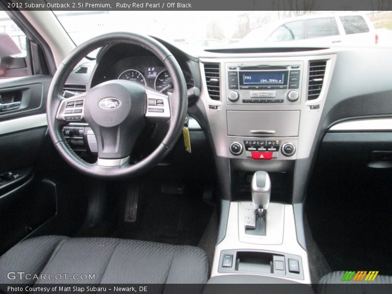 Ruby Red Pearl / Off Black 2012 Subaru Outback 2.5i Premium