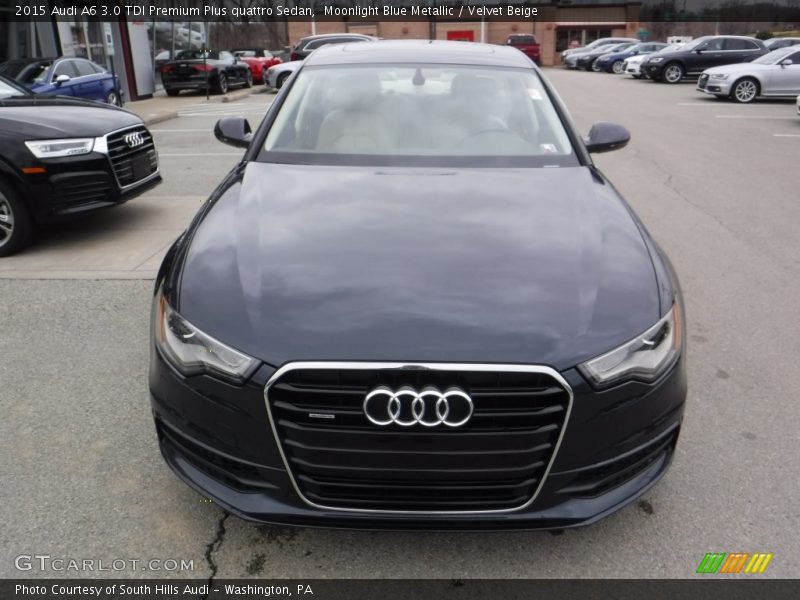 Moonlight Blue Metallic / Velvet Beige 2015 Audi A6 3.0 TDI Premium Plus quattro Sedan