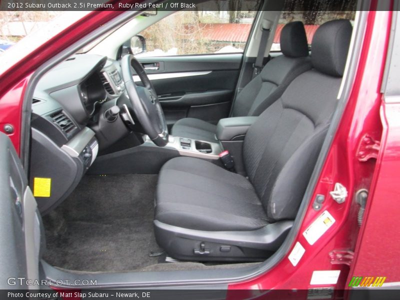 Ruby Red Pearl / Off Black 2012 Subaru Outback 2.5i Premium