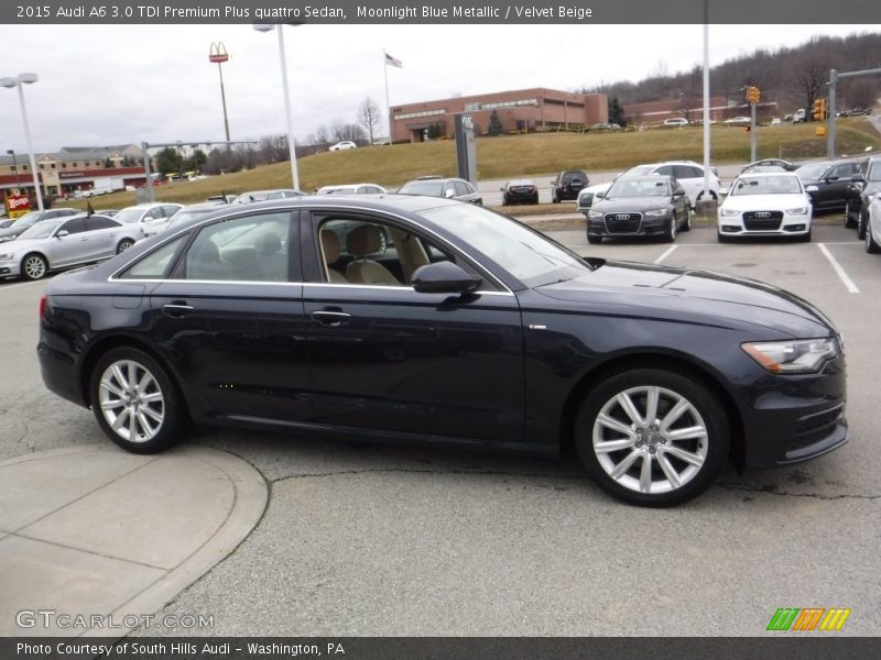 Moonlight Blue Metallic / Velvet Beige 2015 Audi A6 3.0 TDI Premium Plus quattro Sedan
