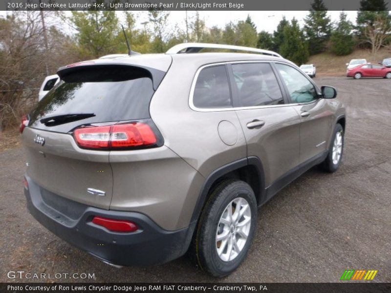Light Brownstone Pearl / Black/Light Frost Beige 2016 Jeep Cherokee Latitude 4x4