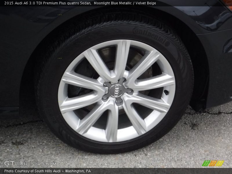 Moonlight Blue Metallic / Velvet Beige 2015 Audi A6 3.0 TDI Premium Plus quattro Sedan