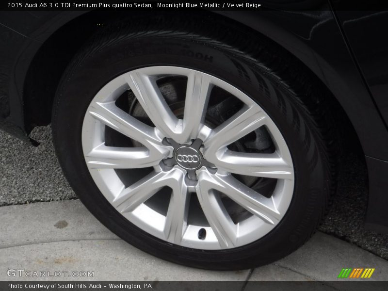 Moonlight Blue Metallic / Velvet Beige 2015 Audi A6 3.0 TDI Premium Plus quattro Sedan