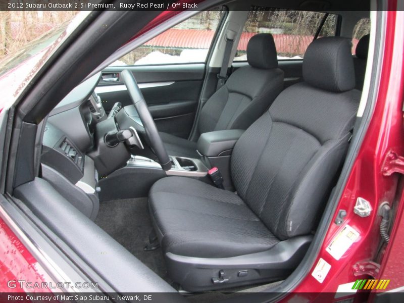 Ruby Red Pearl / Off Black 2012 Subaru Outback 2.5i Premium