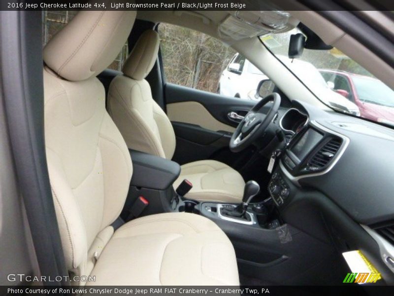 Light Brownstone Pearl / Black/Light Frost Beige 2016 Jeep Cherokee Latitude 4x4