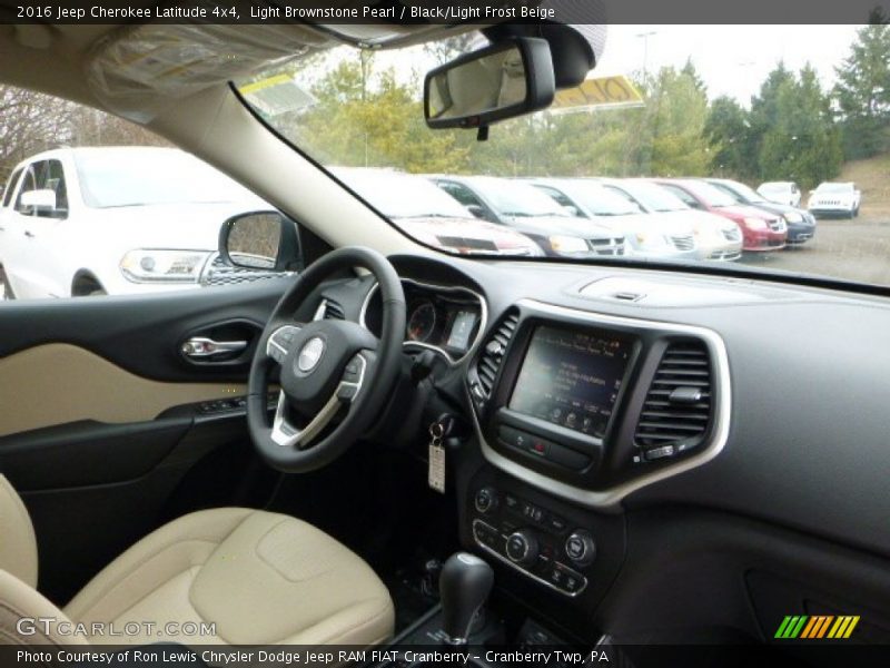 Light Brownstone Pearl / Black/Light Frost Beige 2016 Jeep Cherokee Latitude 4x4