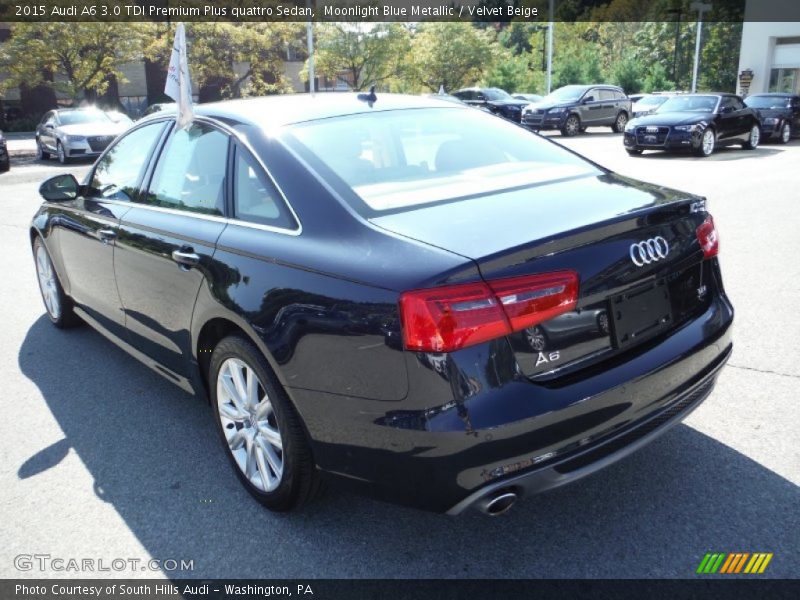 Moonlight Blue Metallic / Velvet Beige 2015 Audi A6 3.0 TDI Premium Plus quattro Sedan