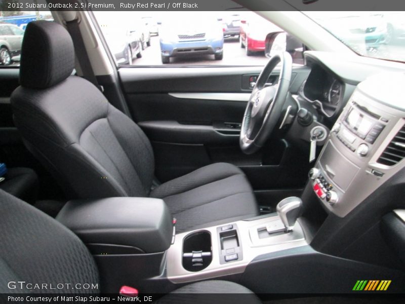 Ruby Red Pearl / Off Black 2012 Subaru Outback 2.5i Premium