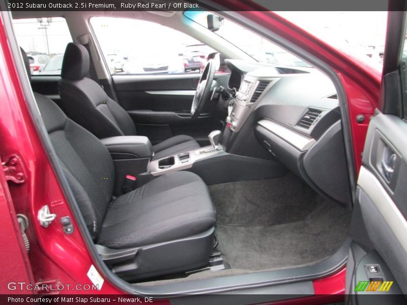 Ruby Red Pearl / Off Black 2012 Subaru Outback 2.5i Premium