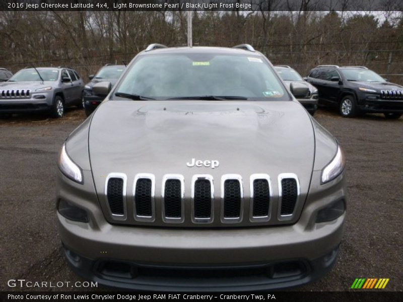 Light Brownstone Pearl / Black/Light Frost Beige 2016 Jeep Cherokee Latitude 4x4