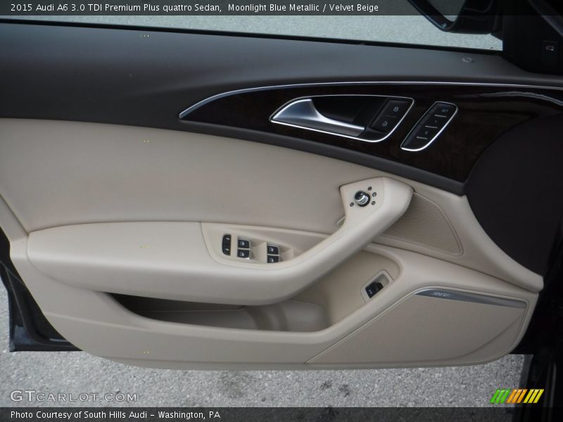 Moonlight Blue Metallic / Velvet Beige 2015 Audi A6 3.0 TDI Premium Plus quattro Sedan