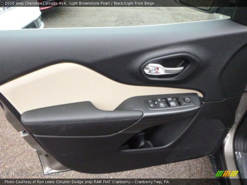 Light Brownstone Pearl / Black/Light Frost Beige 2016 Jeep Cherokee Latitude 4x4