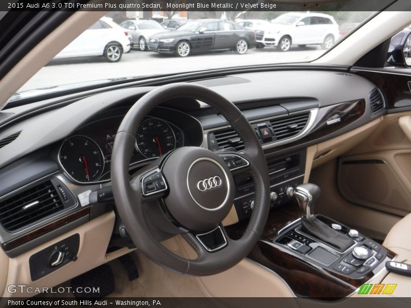 Moonlight Blue Metallic / Velvet Beige 2015 Audi A6 3.0 TDI Premium Plus quattro Sedan