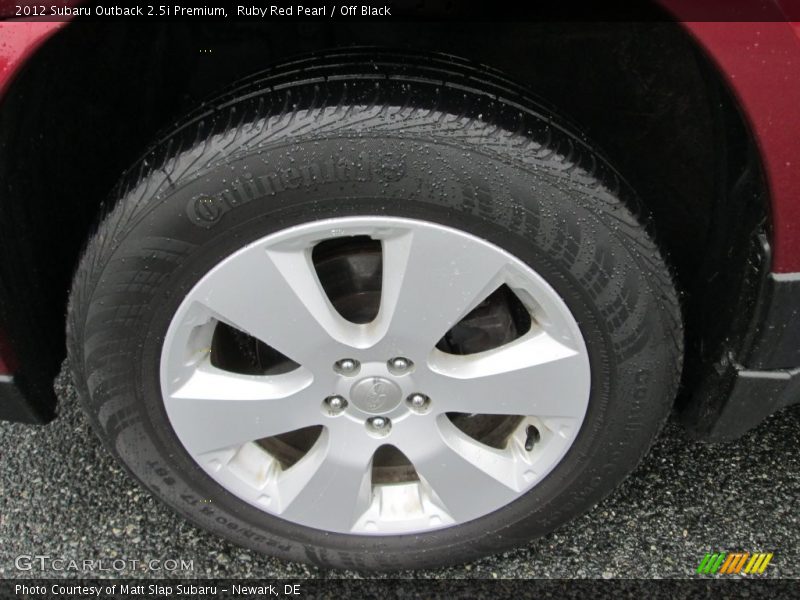 Ruby Red Pearl / Off Black 2012 Subaru Outback 2.5i Premium