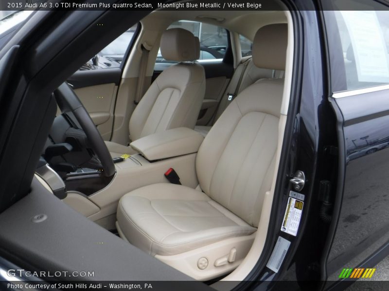 Moonlight Blue Metallic / Velvet Beige 2015 Audi A6 3.0 TDI Premium Plus quattro Sedan