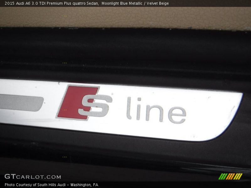 Moonlight Blue Metallic / Velvet Beige 2015 Audi A6 3.0 TDI Premium Plus quattro Sedan