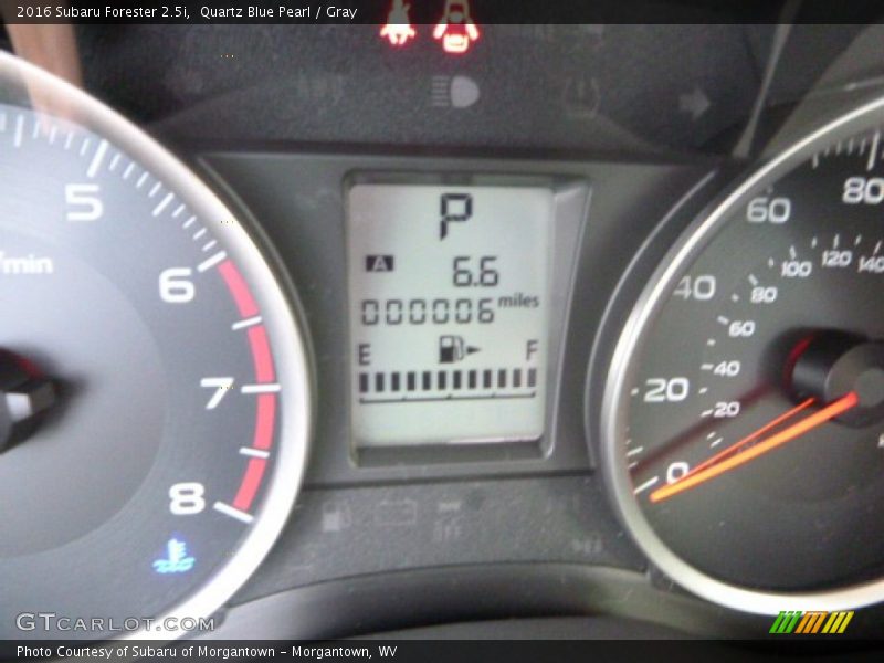 Quartz Blue Pearl / Gray 2016 Subaru Forester 2.5i