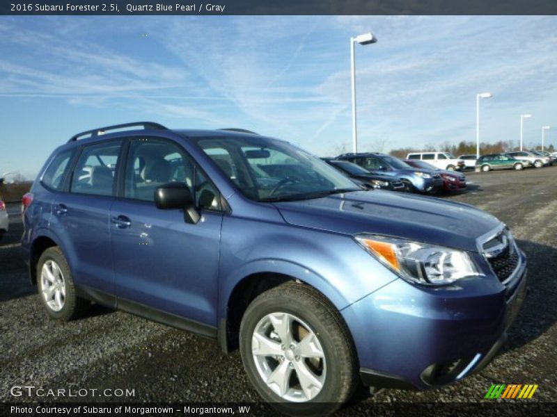Quartz Blue Pearl / Gray 2016 Subaru Forester 2.5i