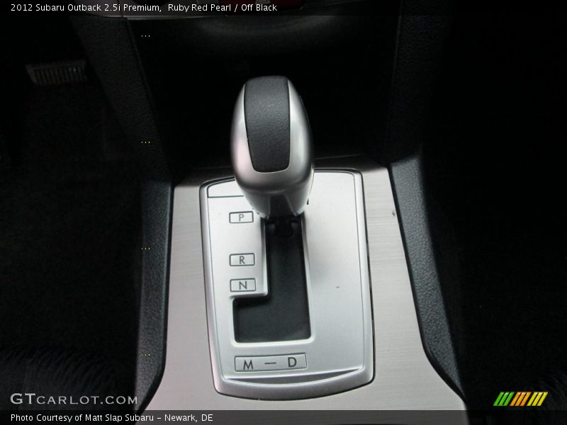 Ruby Red Pearl / Off Black 2012 Subaru Outback 2.5i Premium