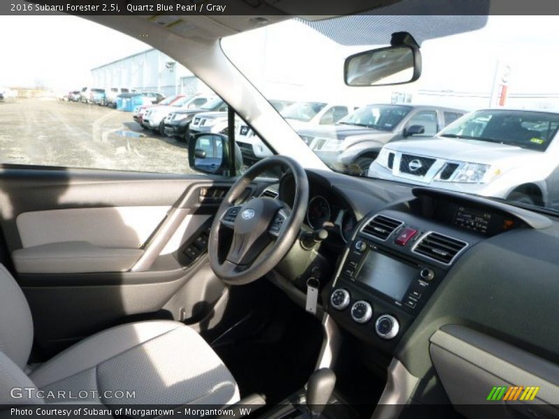 Quartz Blue Pearl / Gray 2016 Subaru Forester 2.5i