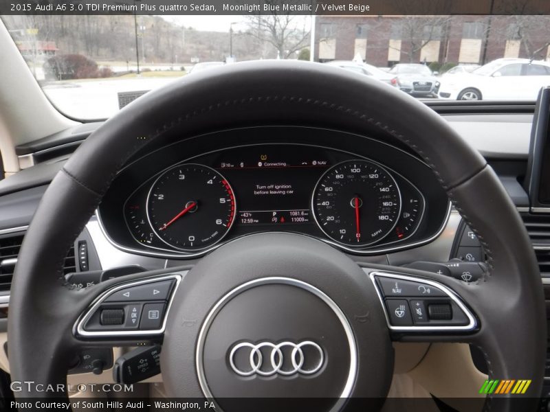 Moonlight Blue Metallic / Velvet Beige 2015 Audi A6 3.0 TDI Premium Plus quattro Sedan