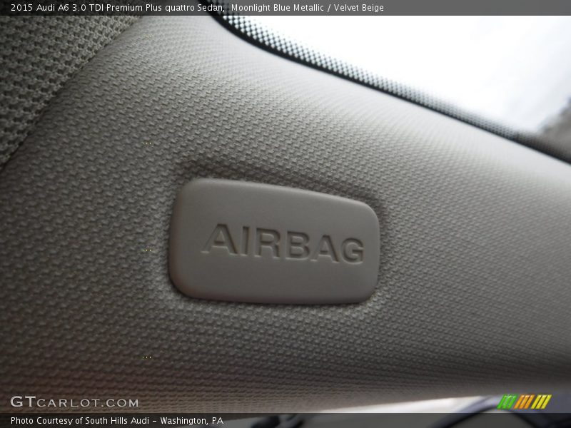 Moonlight Blue Metallic / Velvet Beige 2015 Audi A6 3.0 TDI Premium Plus quattro Sedan