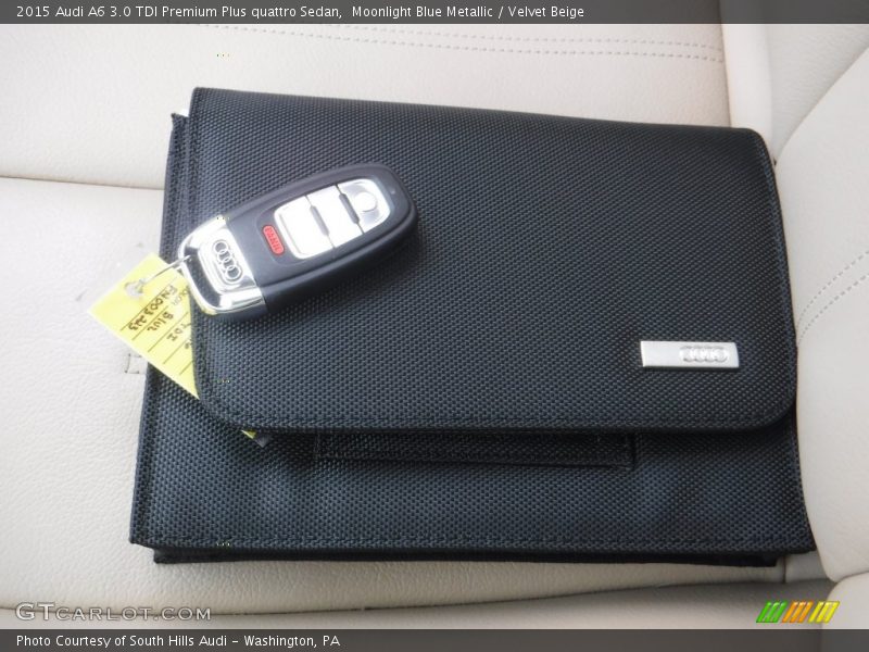 Moonlight Blue Metallic / Velvet Beige 2015 Audi A6 3.0 TDI Premium Plus quattro Sedan