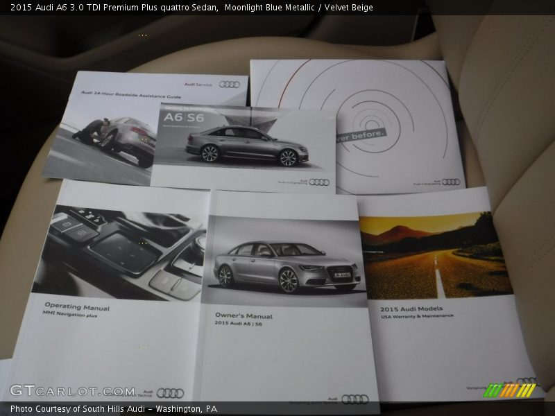 Moonlight Blue Metallic / Velvet Beige 2015 Audi A6 3.0 TDI Premium Plus quattro Sedan